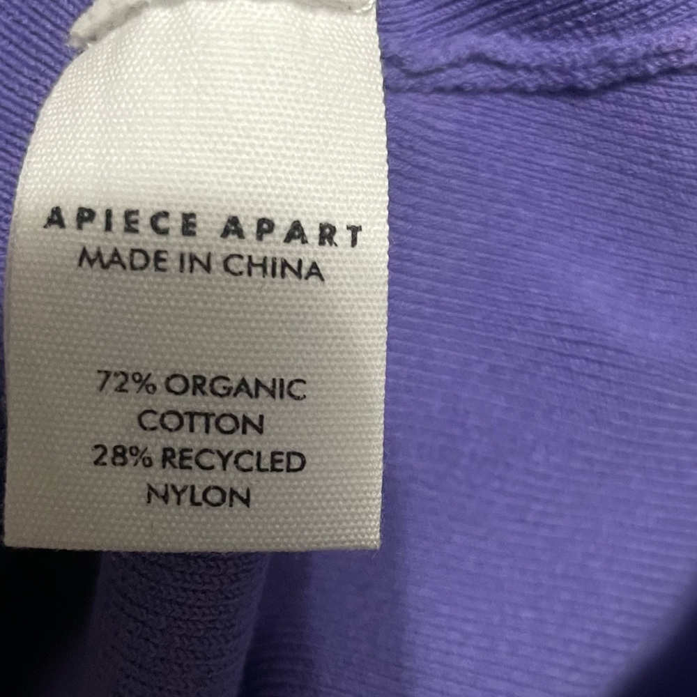 Apiece Apart Purple Marjetta Bodysuit Long Sleeve Top Size‎ S Comfortable Chick - Picture 7 of 10